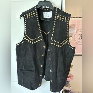 Understated Leather suede vest